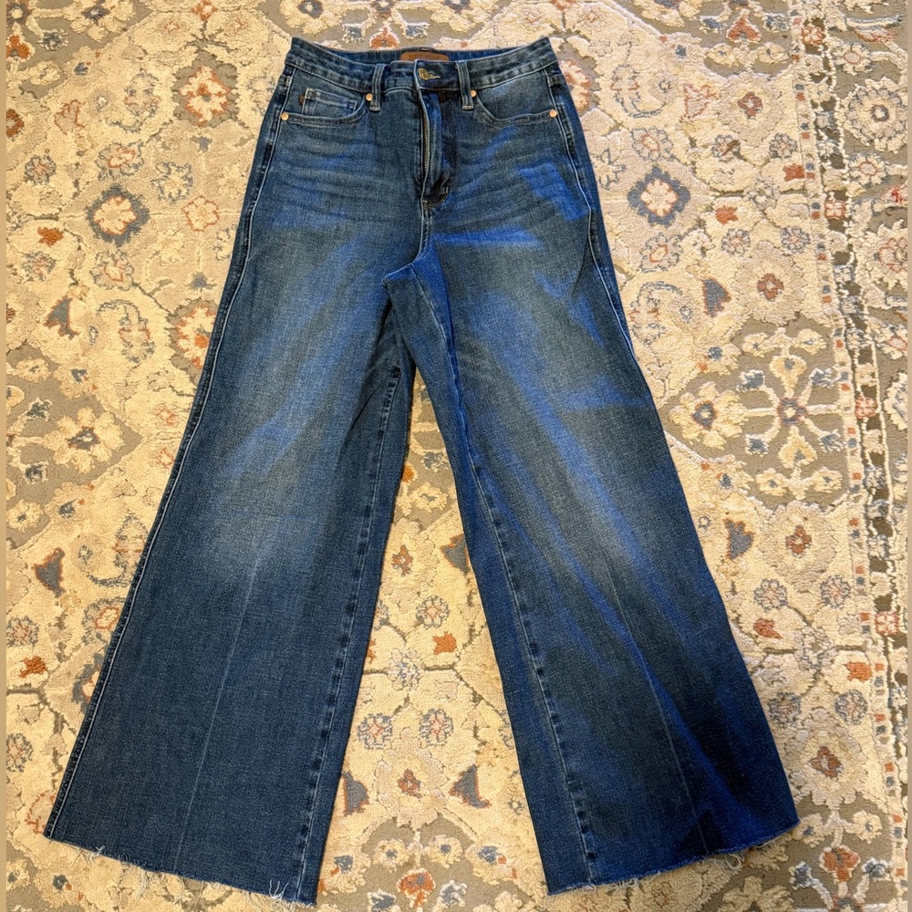 Judy Blue Indigo Wide Leg Jeans